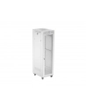 Szafa instalacyjna Rack stojąca 19'' 42U 600x800 szara drzwi perforowane LCD Lanberg (flat pack) - nr 12