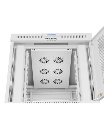 Szafa instalacyjna Rack stojąca 19'' 15U 800x1000 Drzwi Perforowane szara Lanberg (flat pack) LCD nr 1