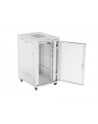 Szafa instalacyjna Rack stojąca 19'' 27U 800x1000 Drzwi Perforowane szara Lanberg (flat pack) LCD - nr 4