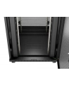 Szafa instalacyjna Rack stojąca 19'' 42U 800x800 Drzwi perforowane czarna Lanberg LCD (flat pack) - nr 2