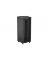 Szafa instalacyjna Rack stojąca 19'' 42U 800x800 Drzwi perforowane czarna Lanberg LCD (flat pack) - nr 8