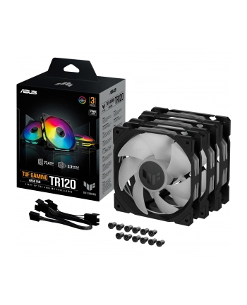 asus Wentylator TUF Gaming TR120 ARGB 3in1/LED/2000RPM/29dB Czarny nr 1