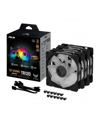 asus Wentylator TUF Gaming TR120 ARGB REVERSE 3in1/LED/2000RPM/Czarny nr 2