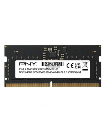 pny Pamięć do notebooka 16GB DDR5 SODIMM 4800 MN16GSD54800-BLK