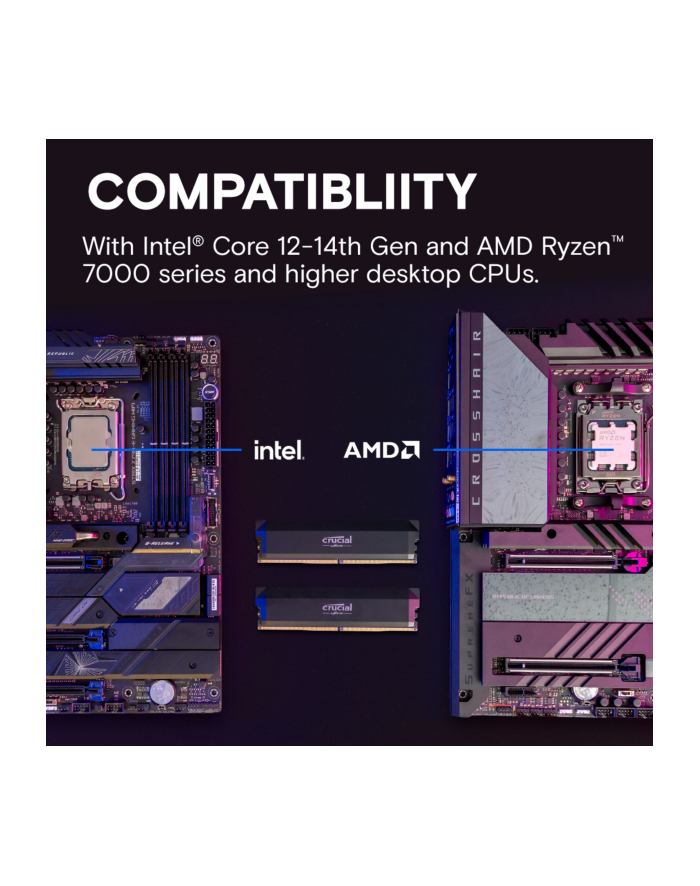 Crucial Pro DDR5-6000       16GB UDIMM CL36 (16Gbit) Overclocking główny