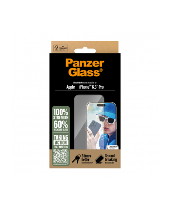 PanzerGlass Screen Pczerwonyector iPhone 16 Pro  | Ultra-Wide Fit