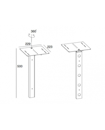 Multibrackets M Public Display Stand Camera Holder Hd Black (7350022739758)