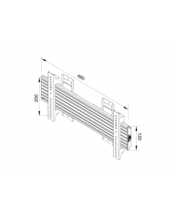 Multibrackets Pro Series M Wallmount Pro Mbsth1U 50 Kg 37&Quot; 100 X 100 Mm (7350073737994)