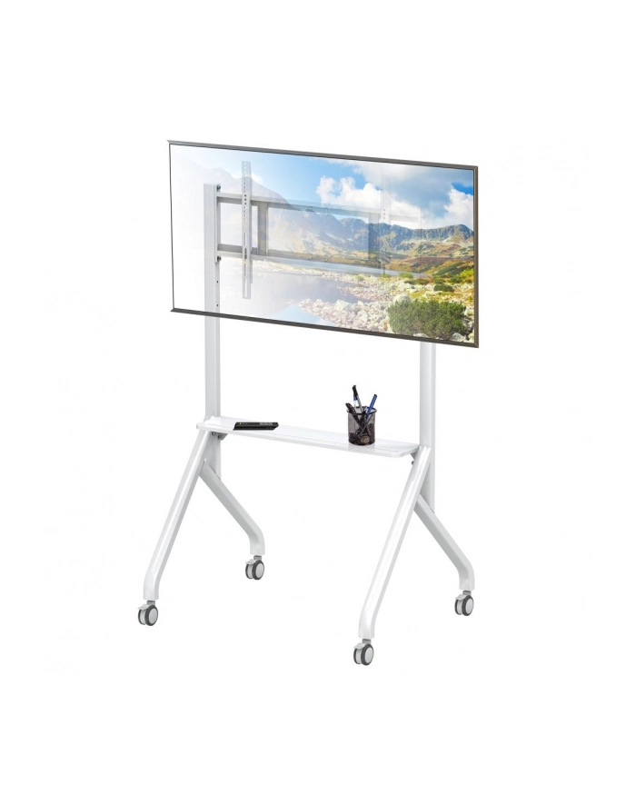 techly Stojak mobilny TV 56-100 cali do 100kg regulowany półka AV główny
