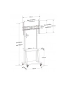 techly Stojak mobilny  32-70 cali 70kg z półką AV Pivot - nr 2