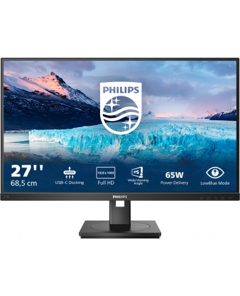 philips Monitor 273S1 27 cali IPS HDMI DP USB-C Pivot