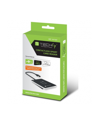 techly Czytnik kart zbliżeniowych NFC RFID na USB 2.0