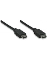 Manhattan Kabel monitorowy HDMI/HDMI 1.4 Ethernet 1m czarny niklowane złącza - nr 32