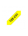 Taśma Brother 24mm BLACK ON FLUO. YELLOW - nr 23