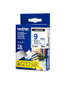Taśma Brother 9mm BLUE ON WHITE - nr 38