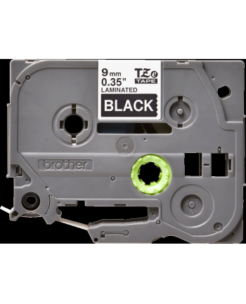 Taśma Brother 9mm White on Black nr 2