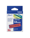 Taśma Brother 24mm BLACK ON RED - nr 54