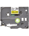Taśma Brother 12mm BLACK ON YELLOW - nr 60