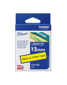 Taśma Brother 12mm BLACK ON YELLOW - nr 61