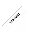Taśma Brother 12mm BLACK  ON CLEAR TAPE/ MAT - nr 26