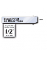 Taśma Brother 12mm BLACK ON CLEAR - nr 36