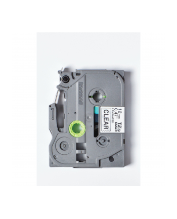 Taśma Brother 12mm BLACK ON CLEAR nr 2