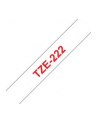 Taśma Brother 9mm RED ON WHITE - nr 52