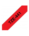 Taśma Brother 18mm BLACK ON RED - nr 55