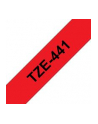 Taśma Brother 18mm BLACK ON RED - nr 56