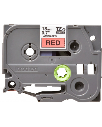 Taśma Brother 18mm BLACK ON RED