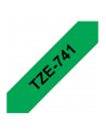 Taśma Brother 18mm BLACK ON GREEN - nr 53