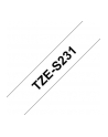 Taśma Brother 12mm BLACK ON WHITE ADHESIVE TAPE - nr 74