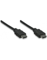 Manhattan Kabel monitorowy HDMI/HDMI 1.4 Ethernet 1m czarny niklowane złącza - nr 11