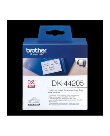 Taśma Brother Removable White Paper Tape 62mm x 30.48m nr 1