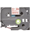 Taśma Brother 18mm RED ON WHITE - nr 41