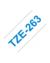 Taśma Brother 32mm BLUE ON WHITE - nr 29
