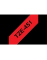 Taśma Brother 24mm BLACK ON RED - nr 15