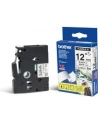 Taśma Brother 12mm BLACK ON WHITE FLEXIBLE ID - nr 15