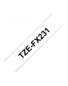 Taśma Brother 12mm BLACK ON WHITE FLEXIBLE ID - nr 19