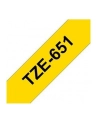 Taśma Brother 24mm BLACK ON YELLOW - nr 14