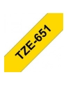 Taśma Brother 24mm BLACK ON YELLOW - nr 30