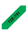 Taśma Brother 18mm BLACK ON GREEN - nr 49