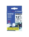 Taśma Brother 12mm BLACK ON WHITE ADHESIVE TAPE - nr 44