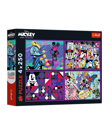 trefl PUZZLE 4x250 Seria przygód MyszkiMiki/Disney 13308