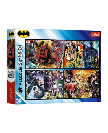 trefl PUZZLE 4x250 Batman w akcji /Warner Batman 13310