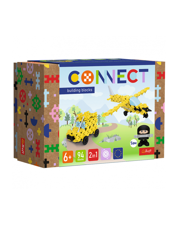 TREFL klocki Connect Awionetka/Jeep S 61969 główny