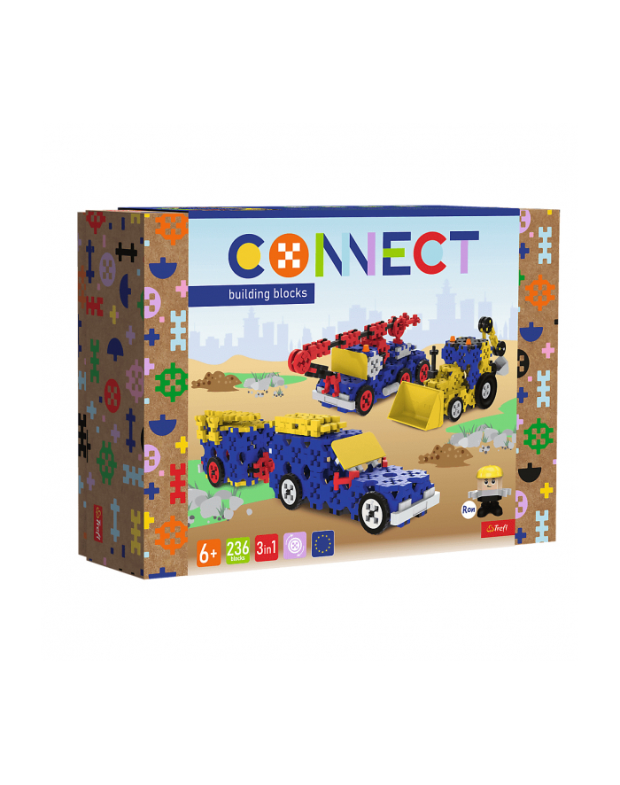 TREFL klocki Connect Poj budowl/SUV-przycz L 61979 główny