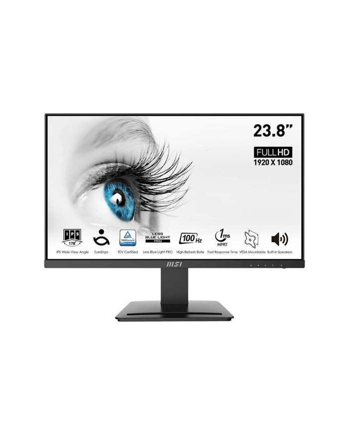 msi Monitor PRO MP243X 24 cale/LED/FHD/Flat/100Hz/Black główny