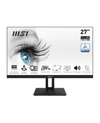 msi Monitor PRO MP271AP 27 cali /LED/FHD/Flat/100Hz/Black