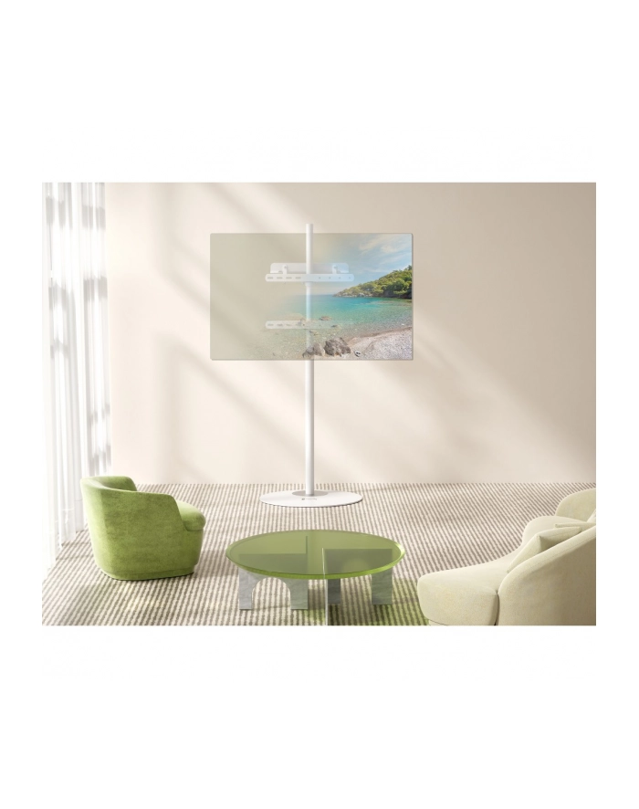 TECHLY Stojak podłogowy TV 32inch-65inch do 35 kg regulowany biały główny